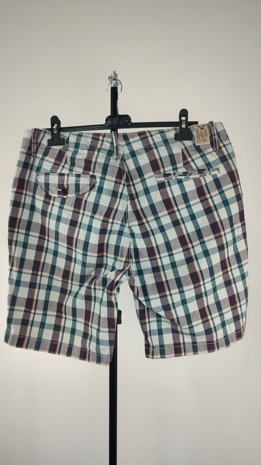 HILFIGER DENIM PANTALONI BERMUDA UOMO COTONE TG. W33 MAN PANTS CASUAL VINTAGE