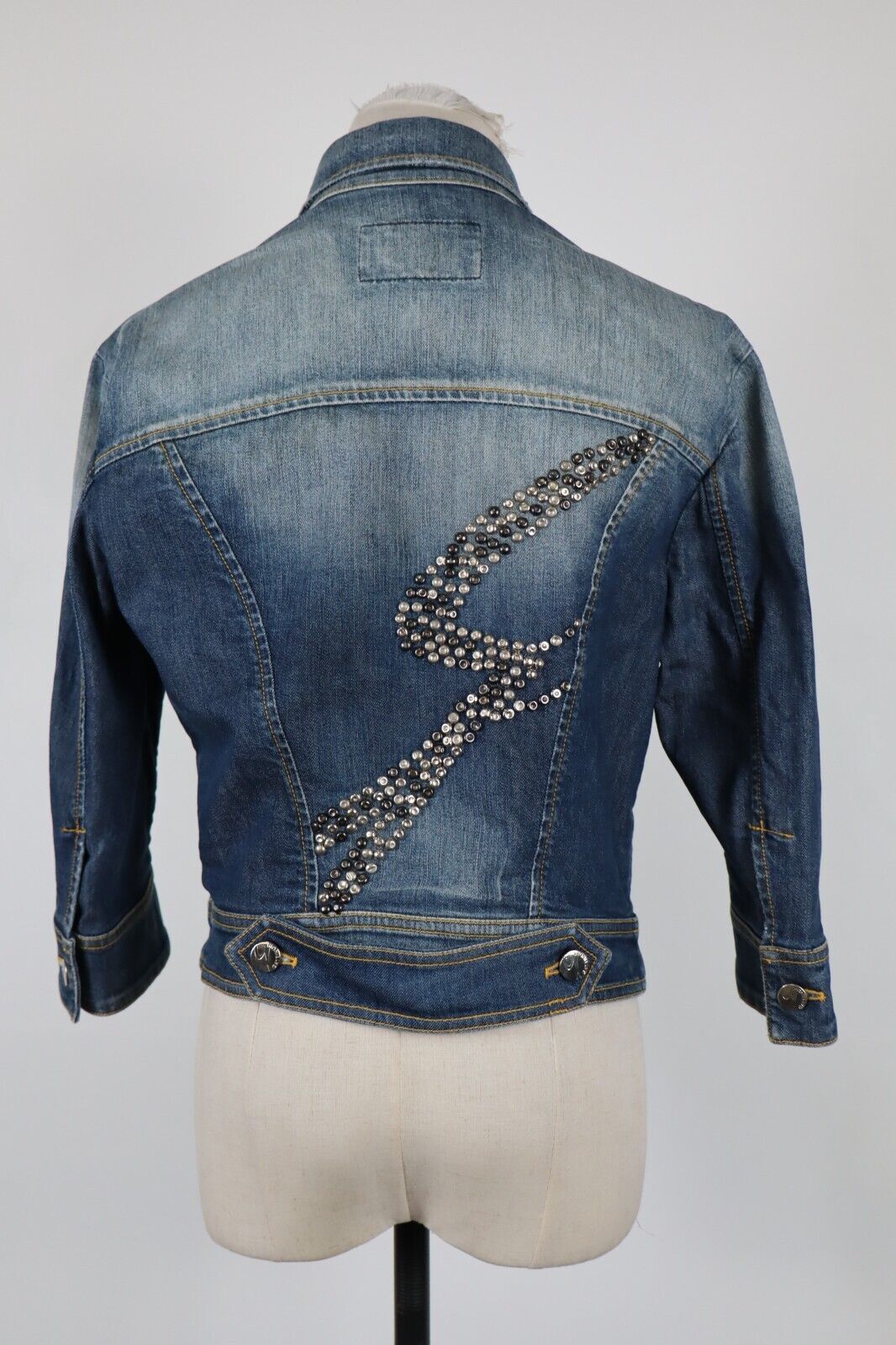 GATTINONI JEANS GIUBBINO DONNA Tg. 42 WOMAN CASUAL JACKET COTONE DENIM VINTAGE