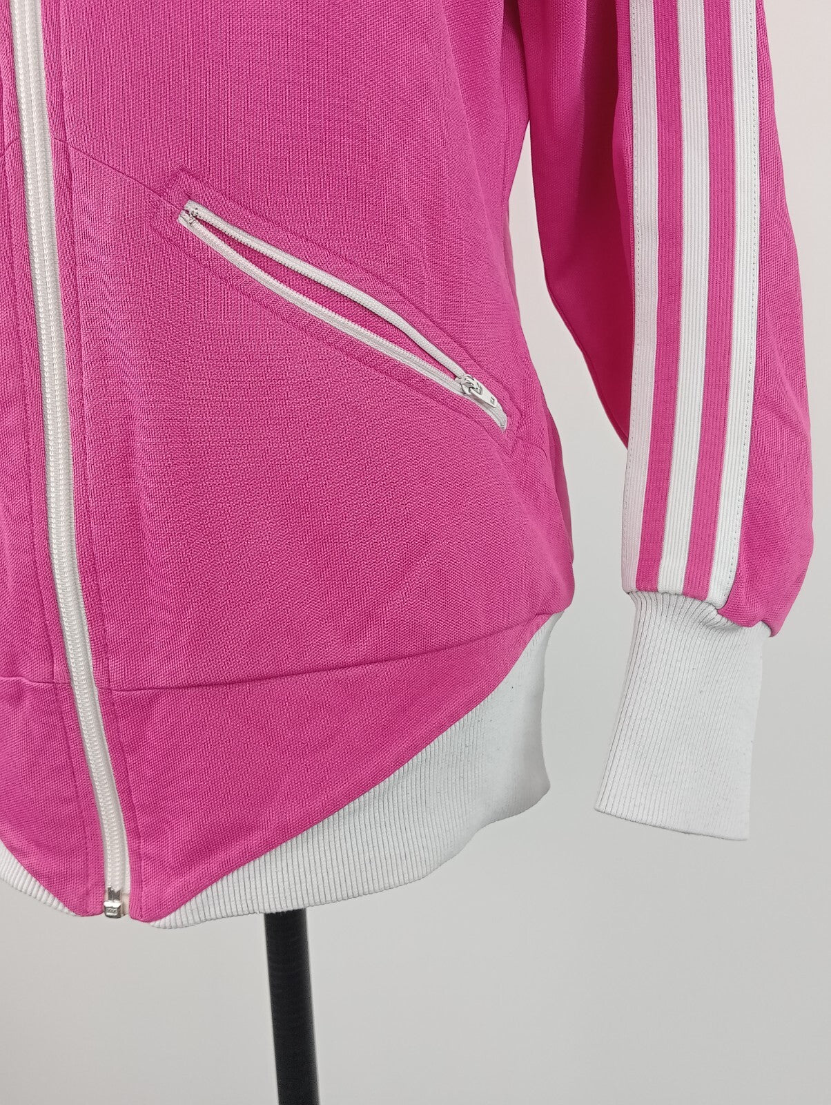 ADIDAS FELPA CON ZIP DONNA Tg 42 WOMAN CASUAL VINTAGE SPORT SWEATSHIRT ITALY