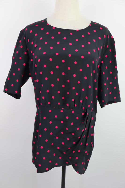 MARINA RINALDI MAGLIA DONNA TG. 21 WOMAN CASUAL VINTAGE T-SHIRT SETA SILK SOIE