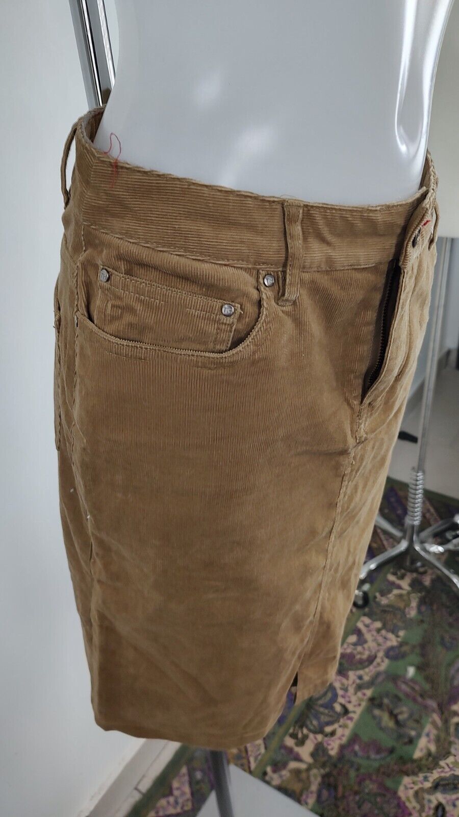 TOMMY HILFIGER GONNA DONNA WOMAN SKIRT Tg. 4 CASUAL VINTAGE COTONE VELLUTO
