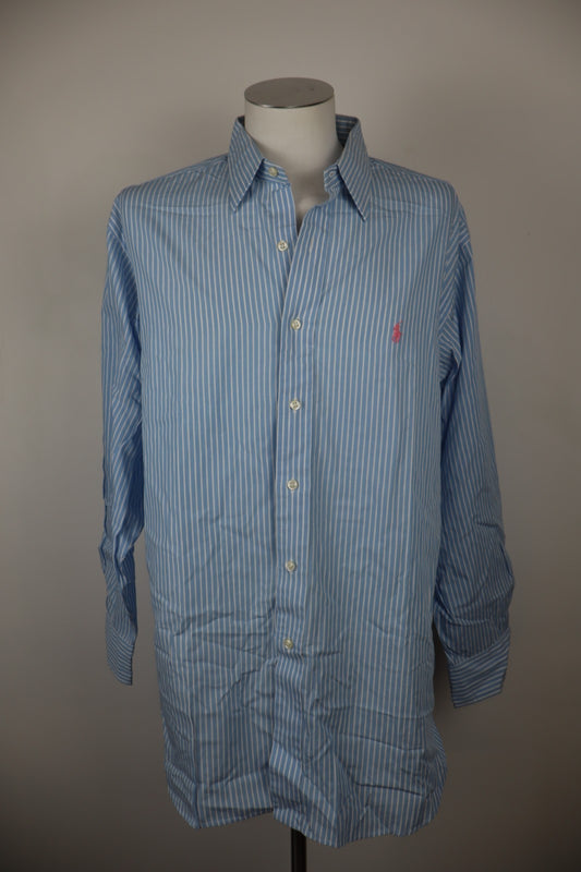 POLO RALPH LAUREN CAMICIA UOMO XL MAN CASUAL VINTAGE SHIRT COTONE MANICA LUNGA