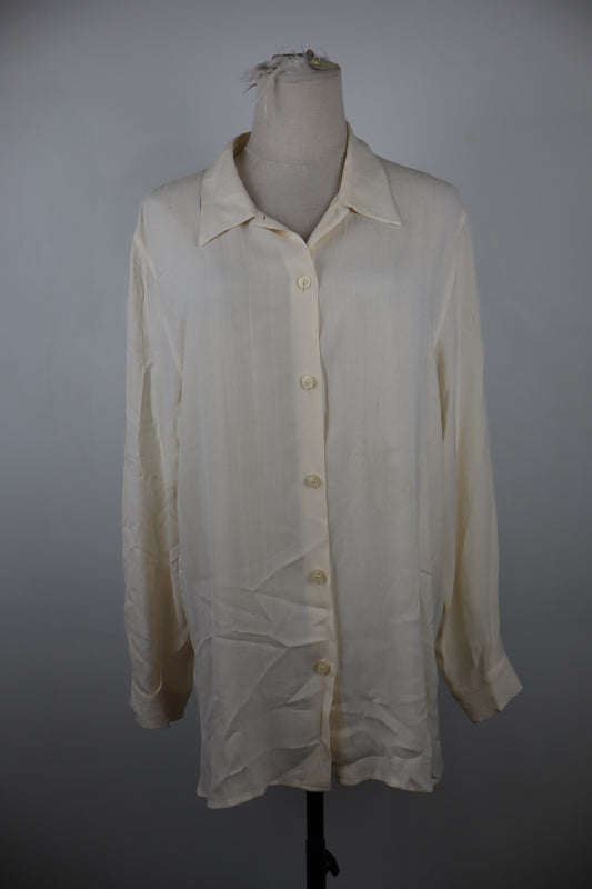 MARINA RINALDI CAMICIA DONNA TG. 25 WOMAN SHIRT CASUAL VINTAGE SETA SILK SOIE