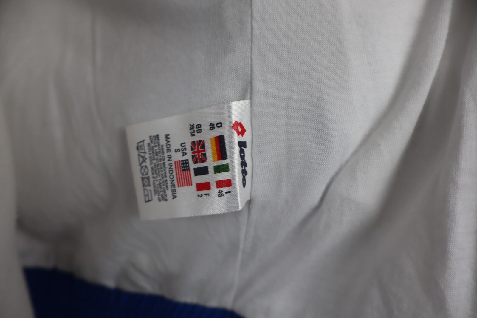 LOTTO GIACCA TENNIS JACKET CON ZIP MAN SHIRT UOMO TG S VINTAGE SPORT TRAINING