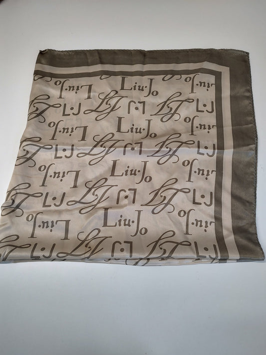 LIU JO FOULARD 100% SILK SETA SCARVES SCARF SQUARE MADE ITALY