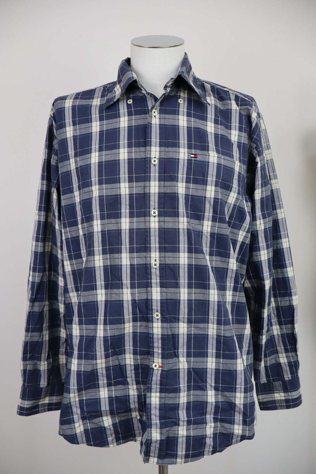 TOMMY HILFIGER CAMICIA UOMO TG. L MAN CASUAL VINTAGE SHIRT COTONE COTTON