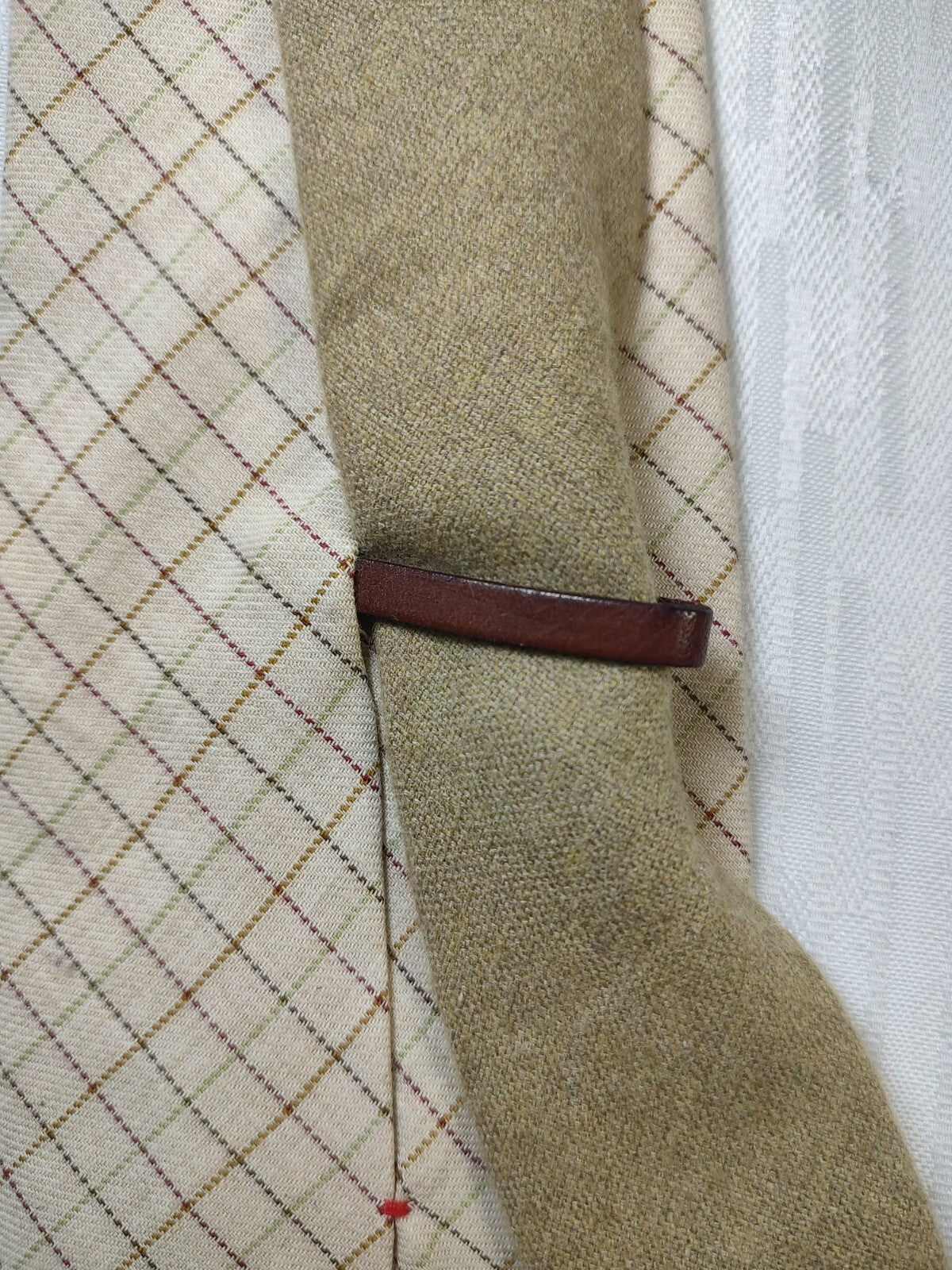 FUSARO NAPOLI CASHMERE COTONE TIE CRAVATTA NECKTIE ITALY CLASSIC SELF TIPPED