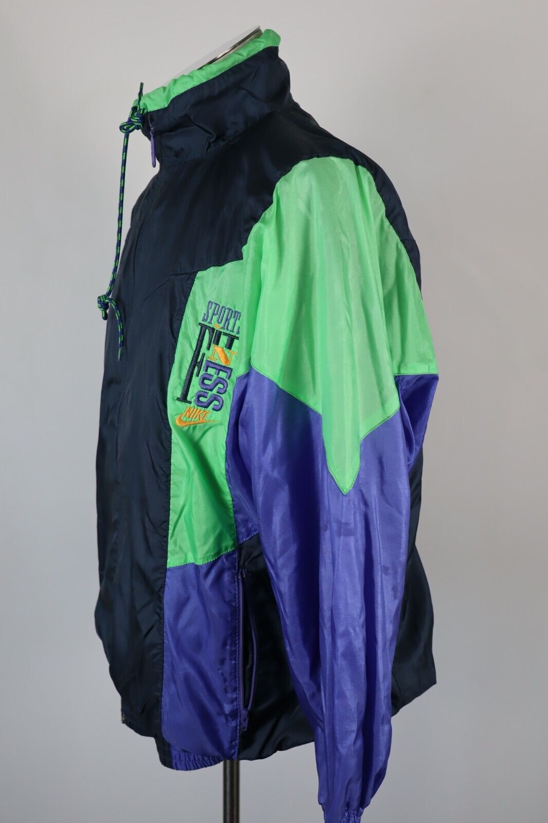 NIKE FITNESS GIACCA SPORTIVA UOMO TG L MAN SPORT VINTAGE CASUAL JACKET