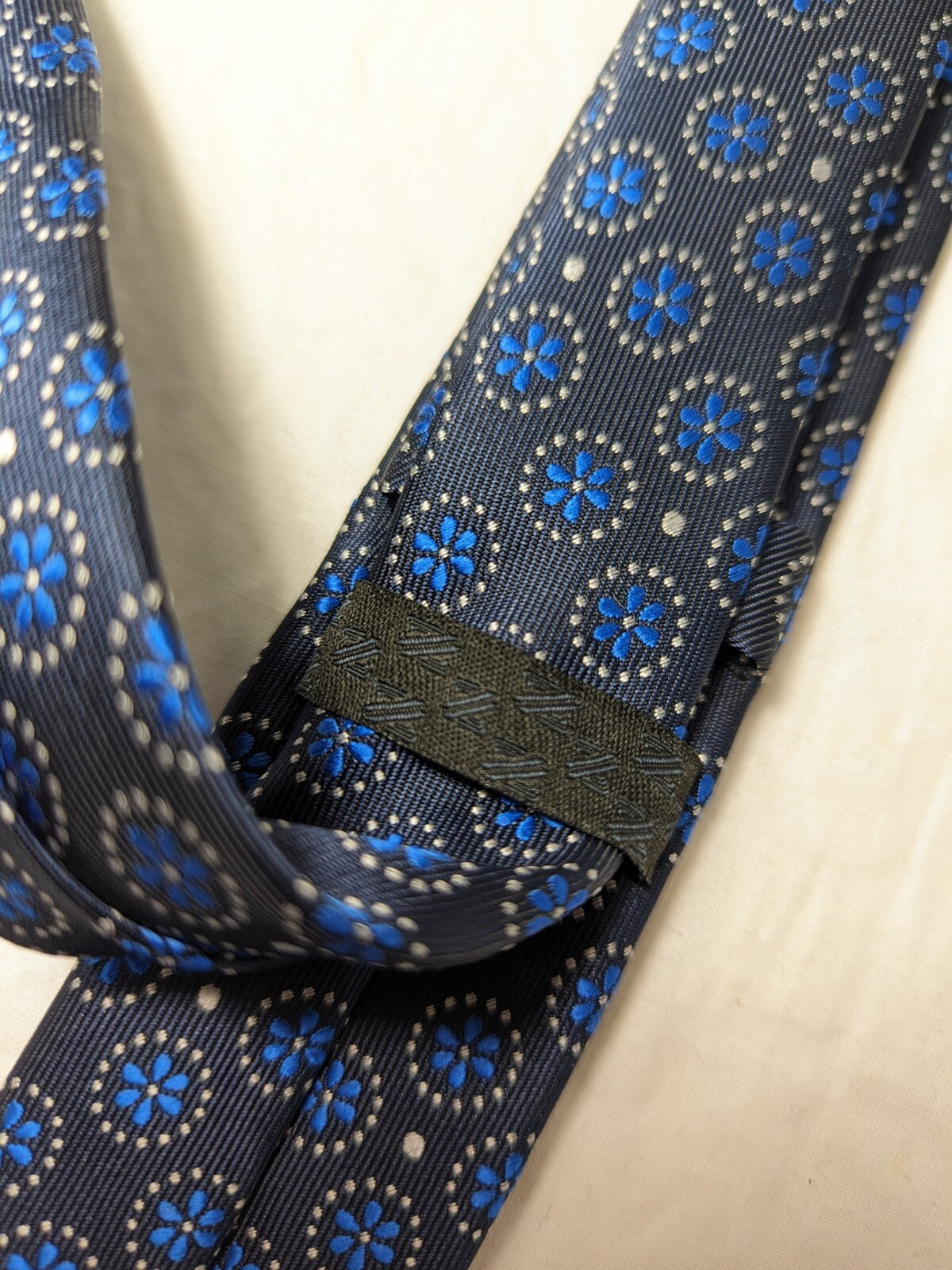 ZARLINI  100%  SILK TIE SETA CRAVATTA SELF TIPPED NECKTIE MADE IN ITALY