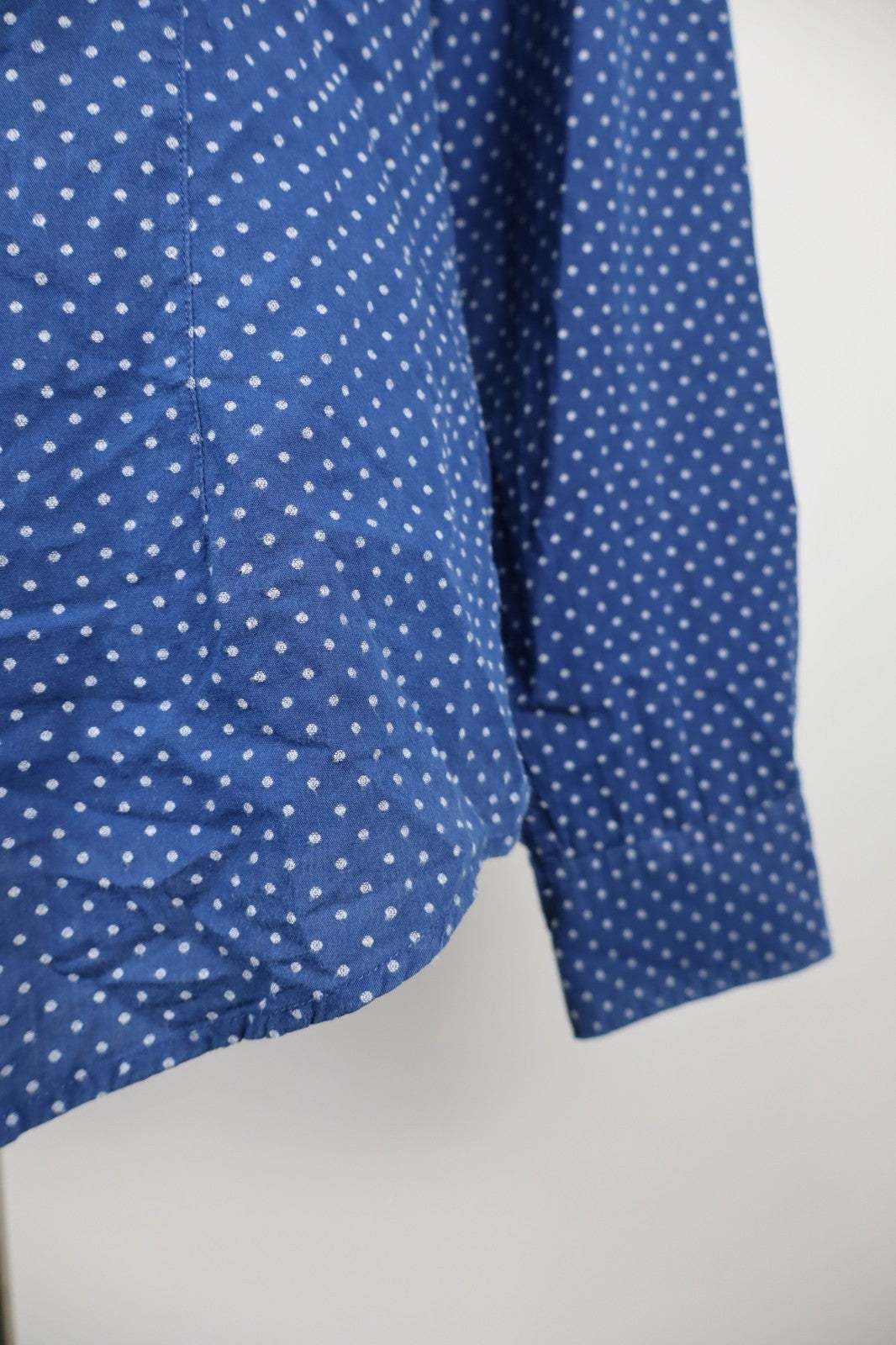 AJ ARMANI JEANS CAMICIA UOMO COTONE TG. S MAN CASUAL VINTAGE COTTON SHIRT POIS