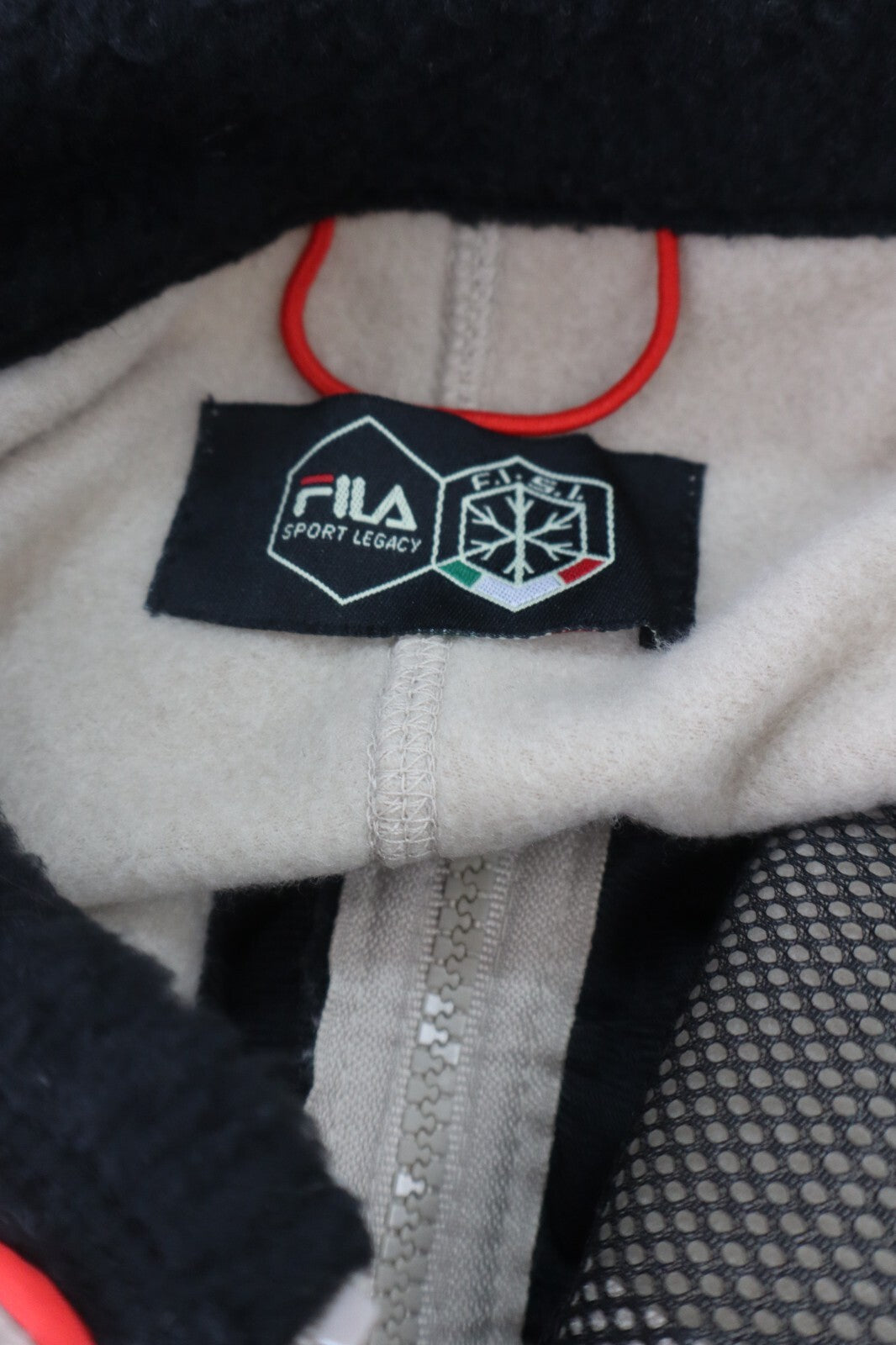 FILA F.I.S.I SCI FELPA ZIP SPORT NEVE UOMO TG XXL VINTAGE MAN JACKET CASUAL