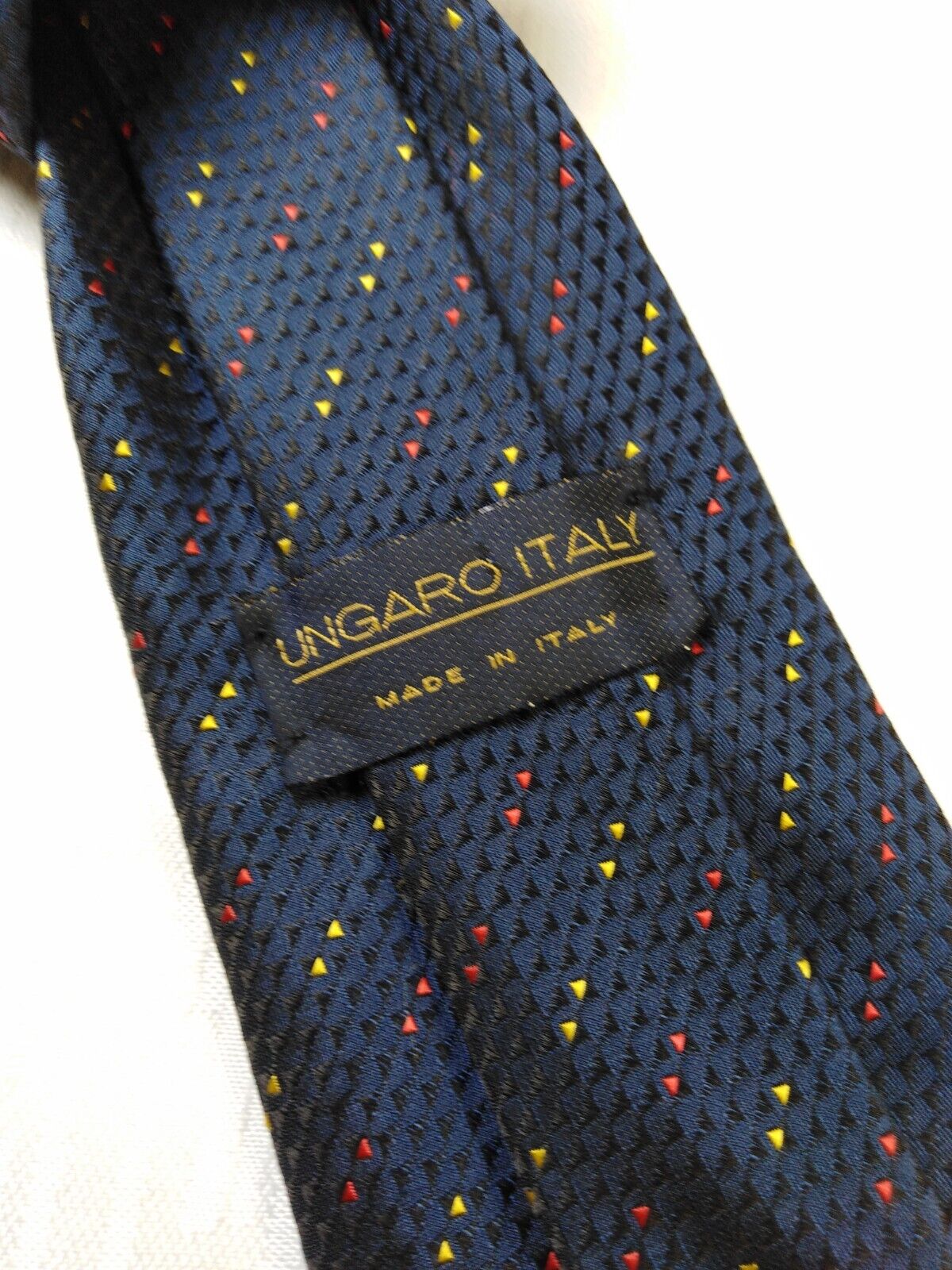 UNGARO 100% SILK TIE SETA CRAVATTA NECKTIE MADE IN ITALIA CLASSIC