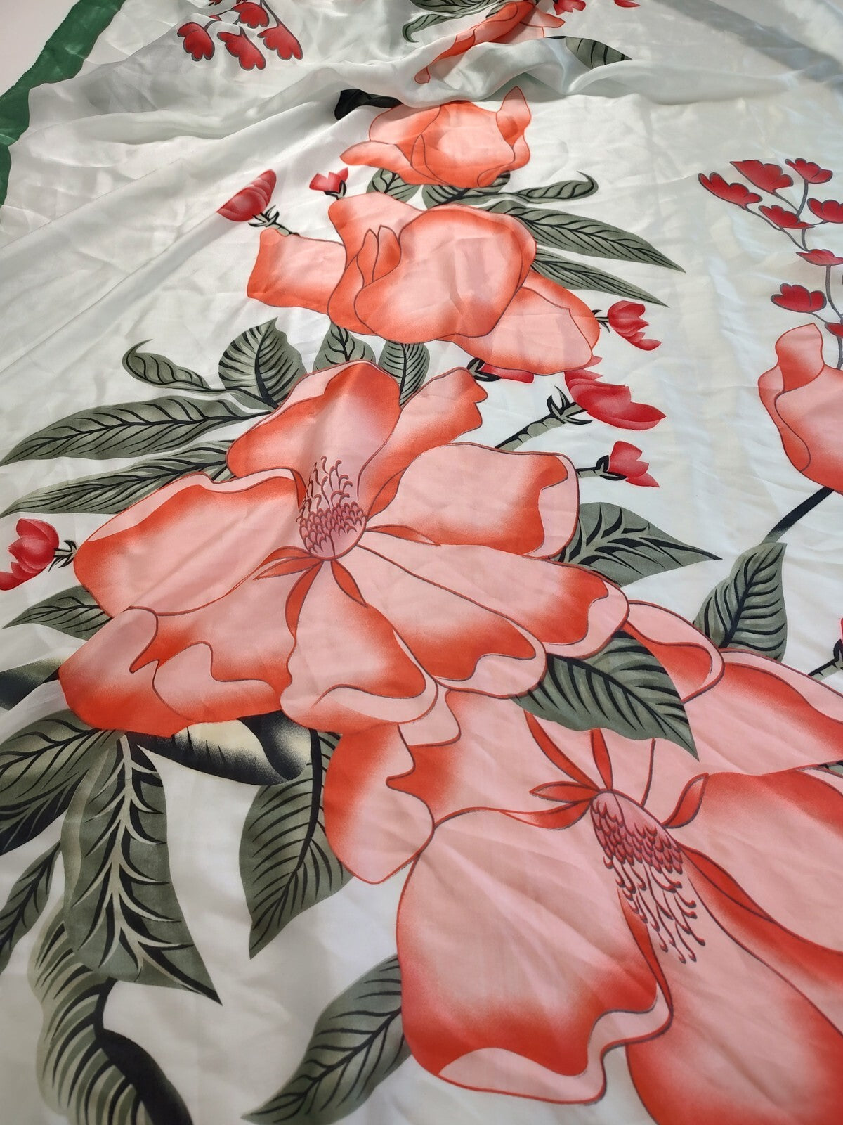 CARACCIOLO FOULARD 100% SILK SCARVES SCARF RECTANGLE SETA MADE IN ITALY
