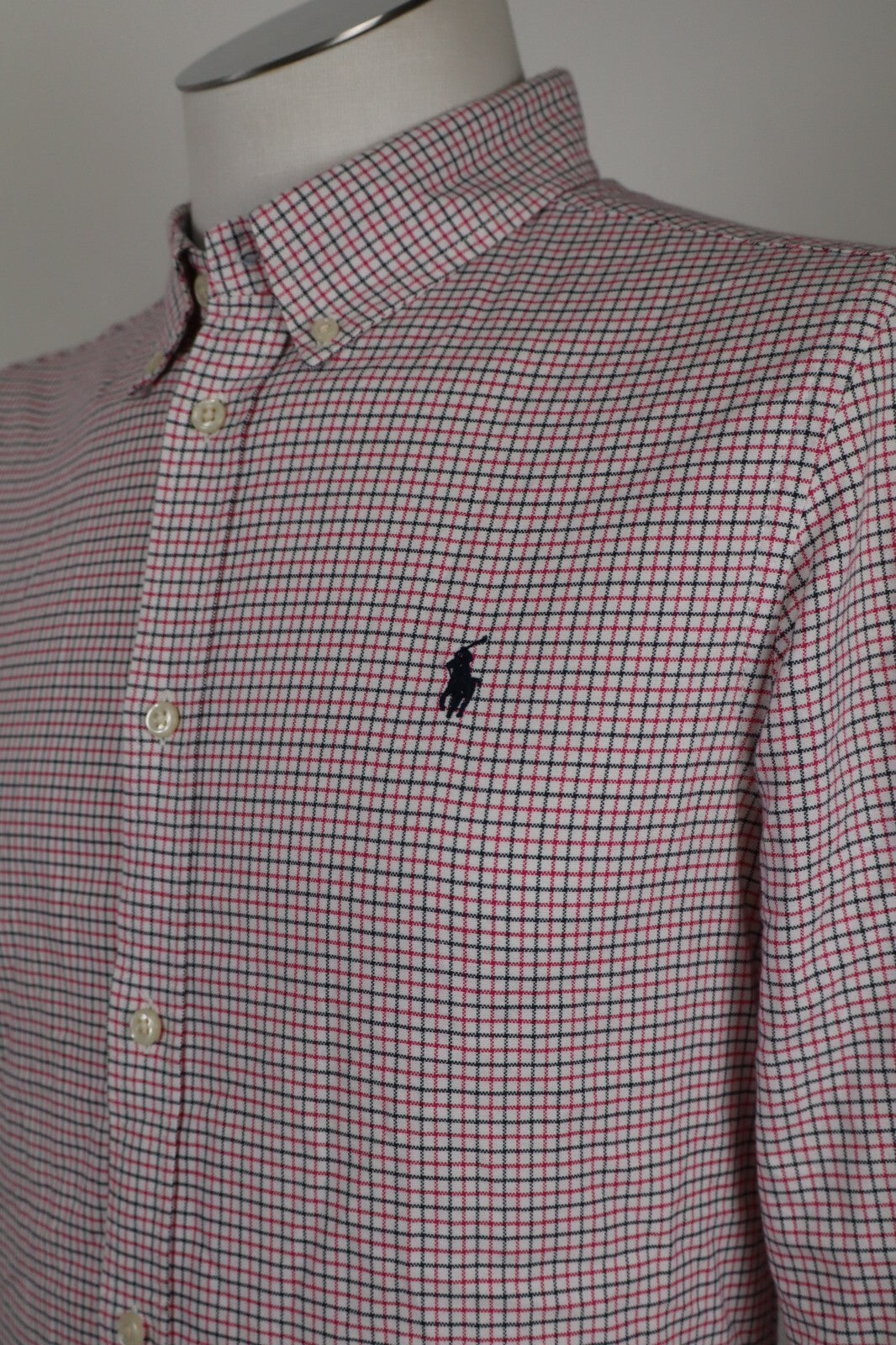 RALPH LAUREN CAMICIA UOMO COTONE TG. XL (18-20) MAN CASUAL VINTAGE COTTON SHIRT