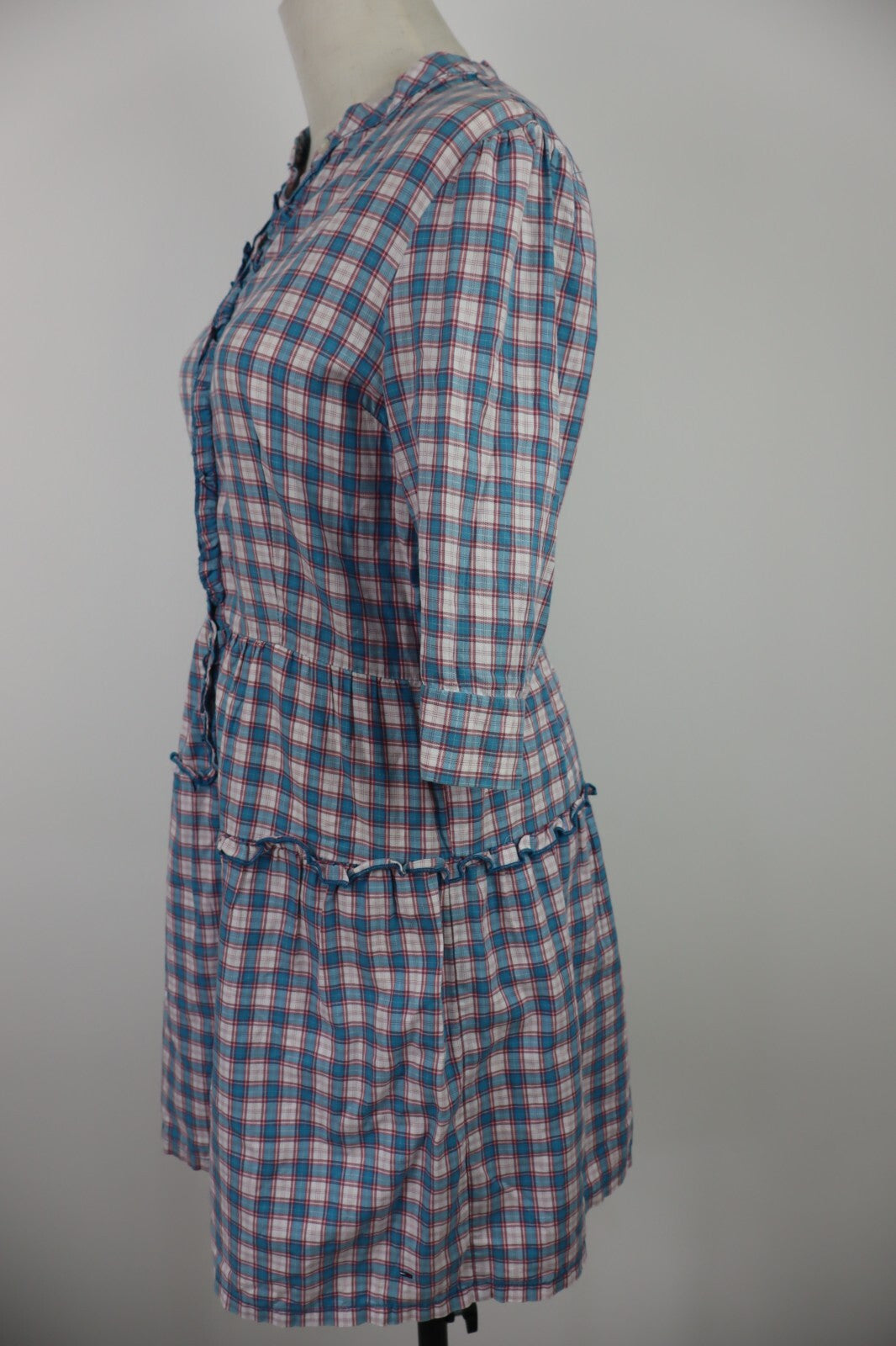 TOMMY HILFIGER VESTITO DONNA TG. M WOMAN CASUAL VINTAGE DRESS ABITO BOTTONI