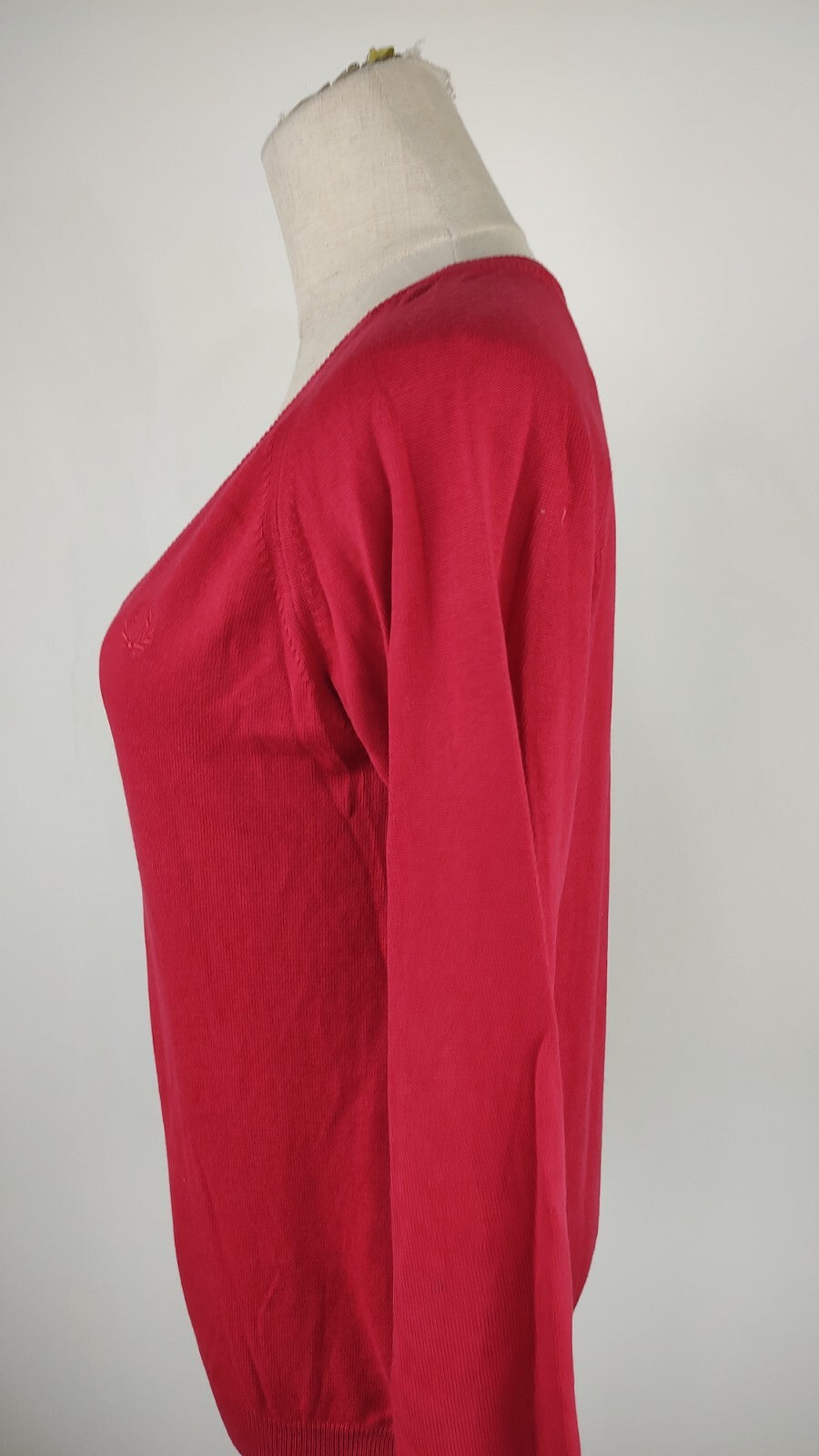 FRED PERRY MAGLIONE DONNA Tg. L WOMAN COTONE CASUAL SWEATER