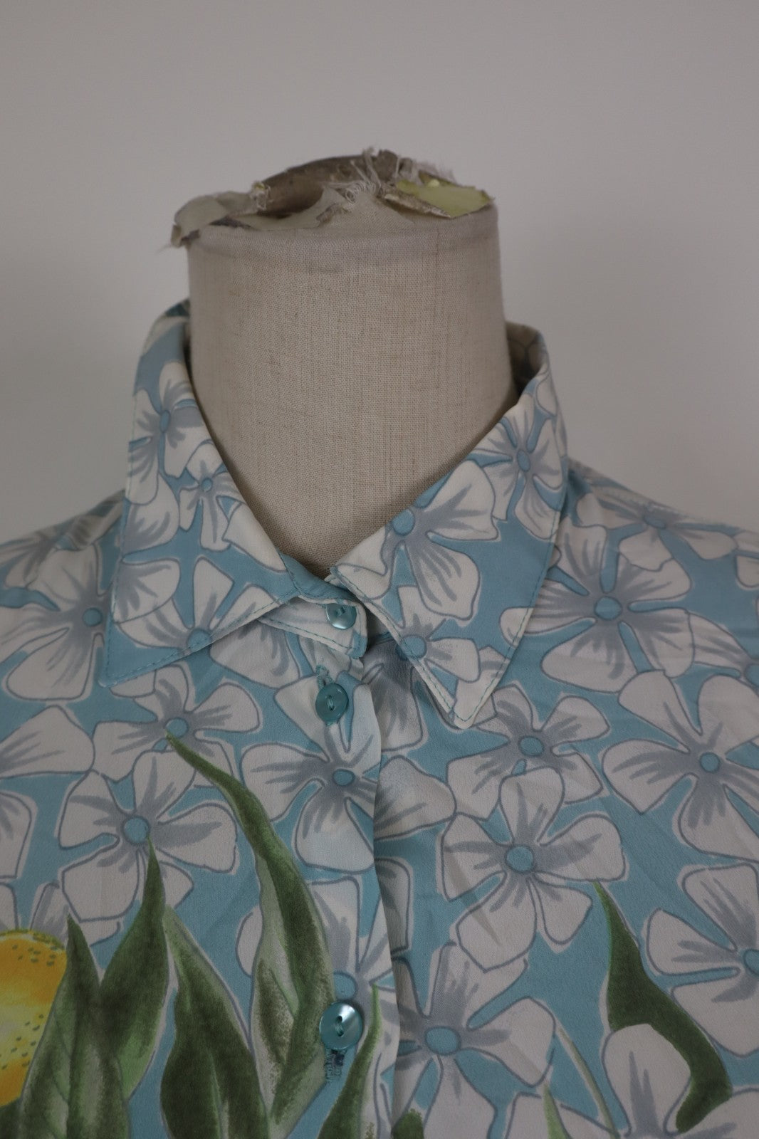 BLUMARINE CAMICIA MANICA LUNGA DONNA TG 42 WOMAN SHIRT CASUAL VINTAGE SETA