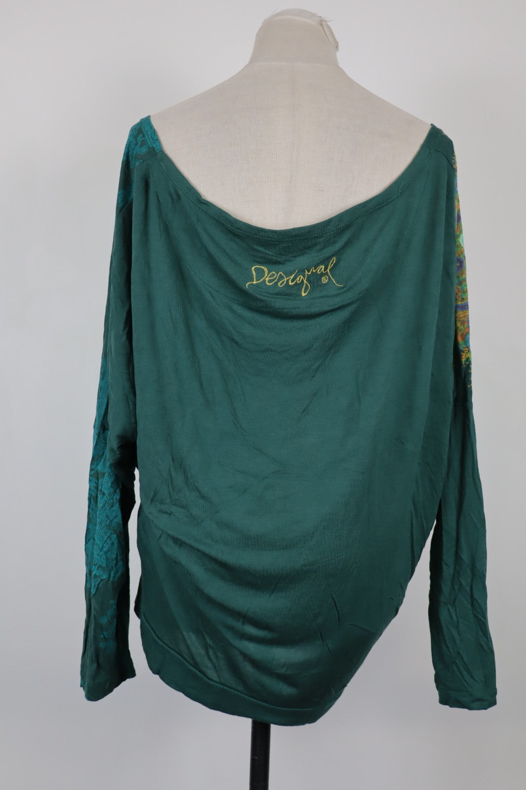 DESIGUAL MAGLIA DONNA TG. L WOMAN CASUAL VINTAGE T-SHIRT  TOP CANOTTA