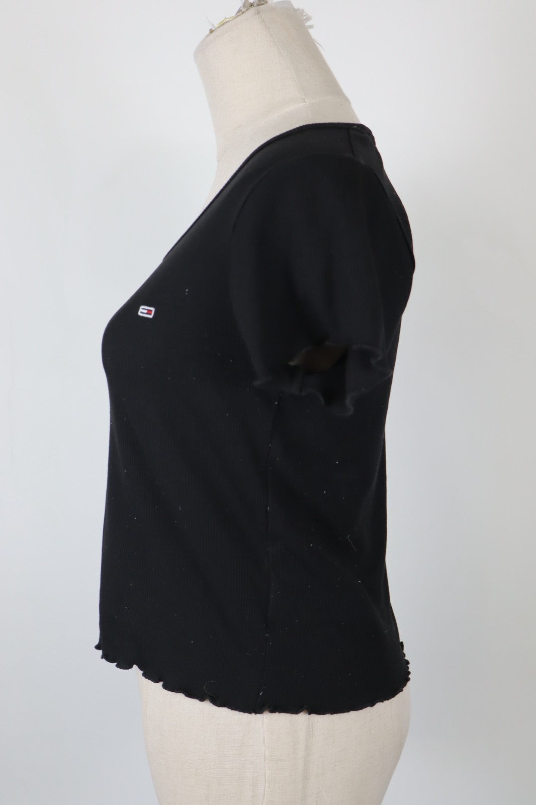 TOMMY JEANS HILFIGER MAGLIA CANOTTA DONNA TG. M WOMAN CASUAL VINTAGE T-SHIRT TOP