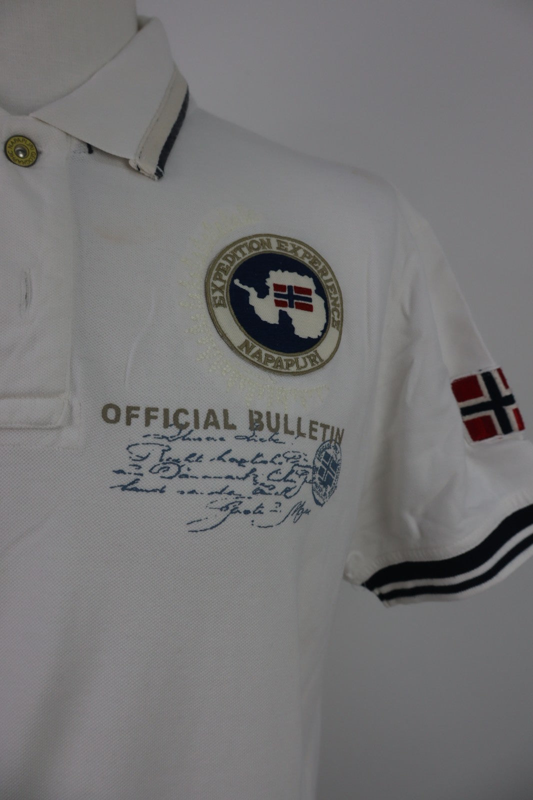 NAPAPIJRI MAGLIA POLO UOMO TG. XL MAN T-SHIRT CASUAL VINTAGE COTONE COTTON
