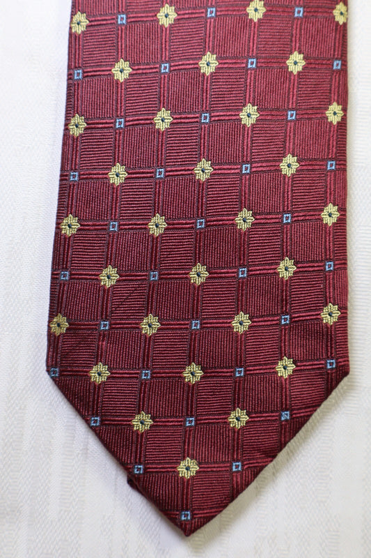 ROXY 100% SILK TIE SETA CRAVATTA NECKTIE MADE ITALY UOMO
