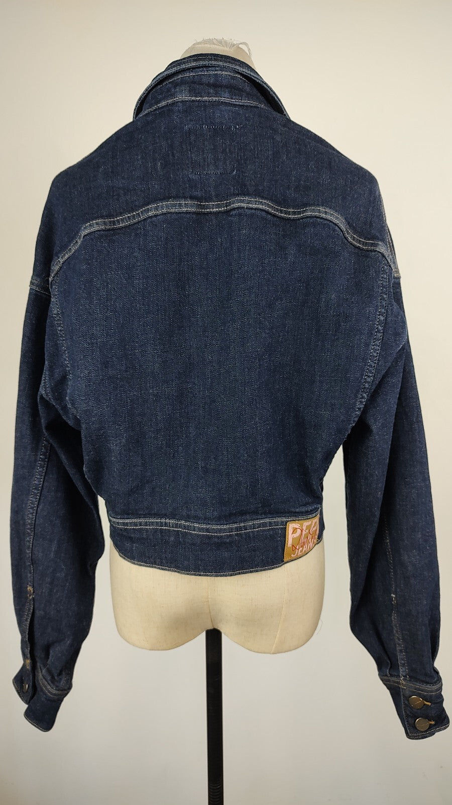 PEPE JEANS PER DUA LIPA GIUBBINO DONNA Tg. M WOMAN CASUAL JACKET COTONE DENIM