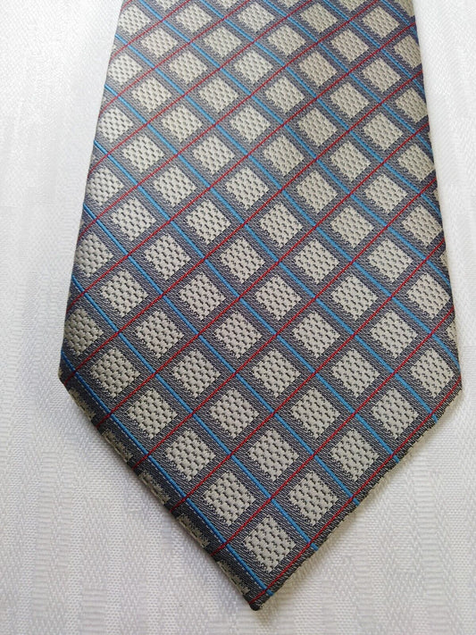 SCHAGARE 100% SETA SILK TIE CRAVATTA NECKTIE VINTAGE ITALY SELF TIPPED