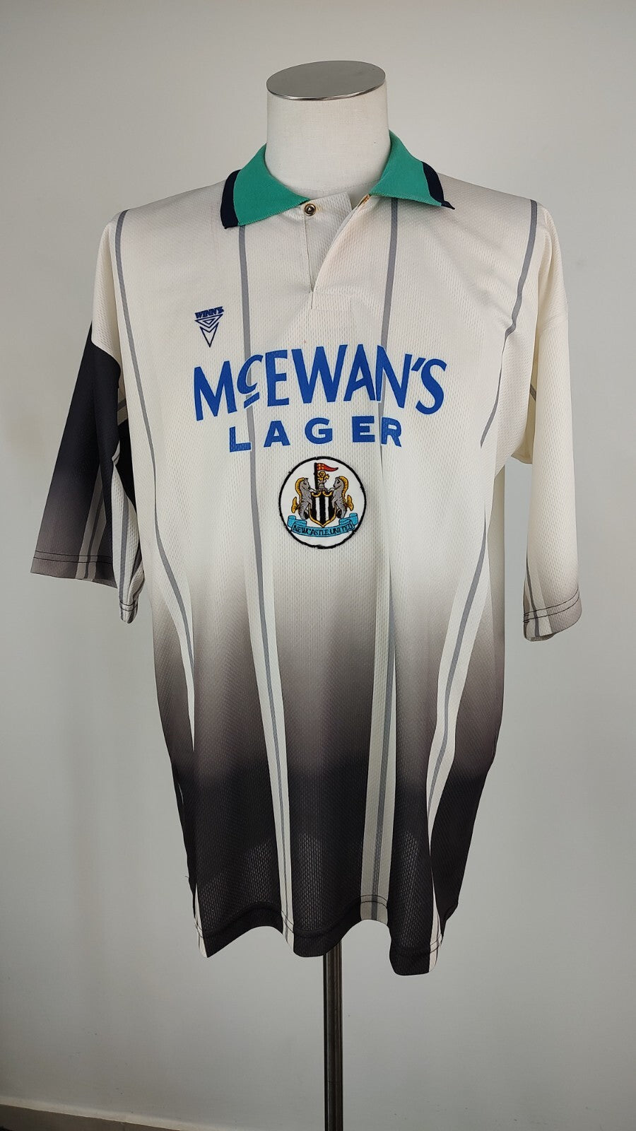WINNY NEWCASTLE MAGLIA CALCIO UOMO Tg XL SOCCER JERSEY VINTAGE '90 REPLIKA