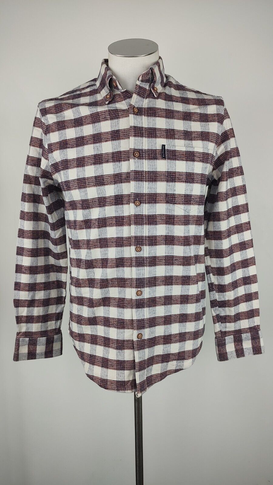 BEN SHERMAN CAMICIA UOMO COTONE TG. S MAN CASUAL VINTAGE SHIRT