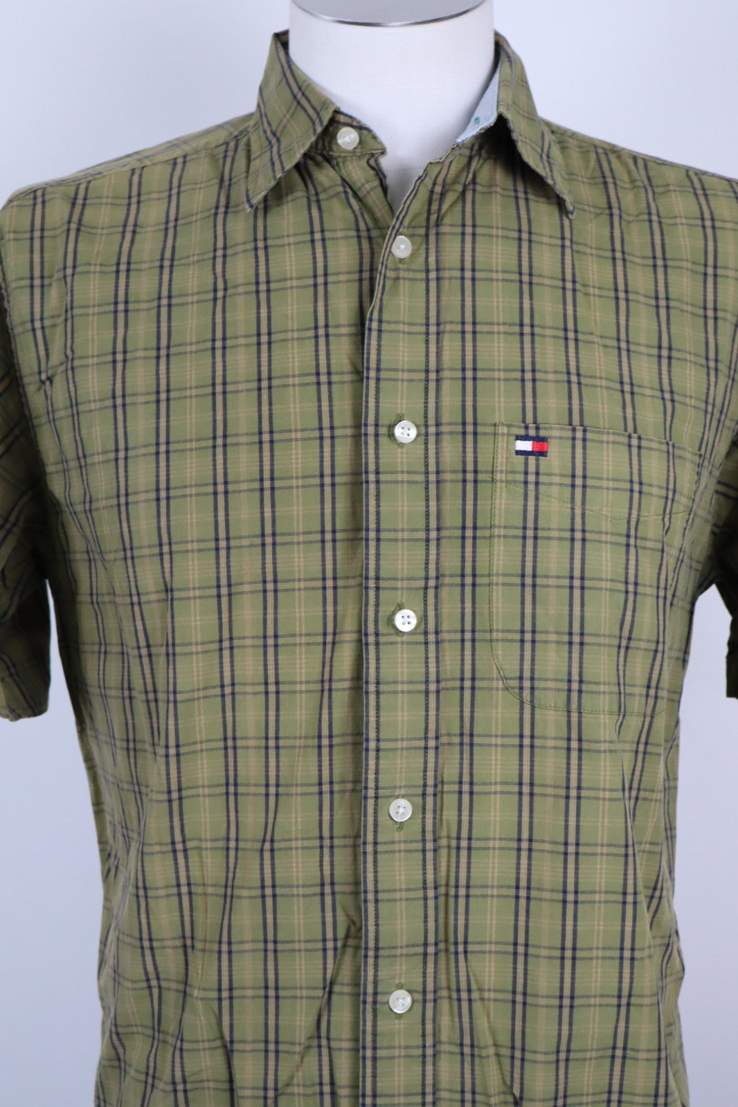 TOMMY HILFIGER CAMICIA UOMO TG. S  MAN CASUAL SHIRT VINTAGE SHIRT COTONE