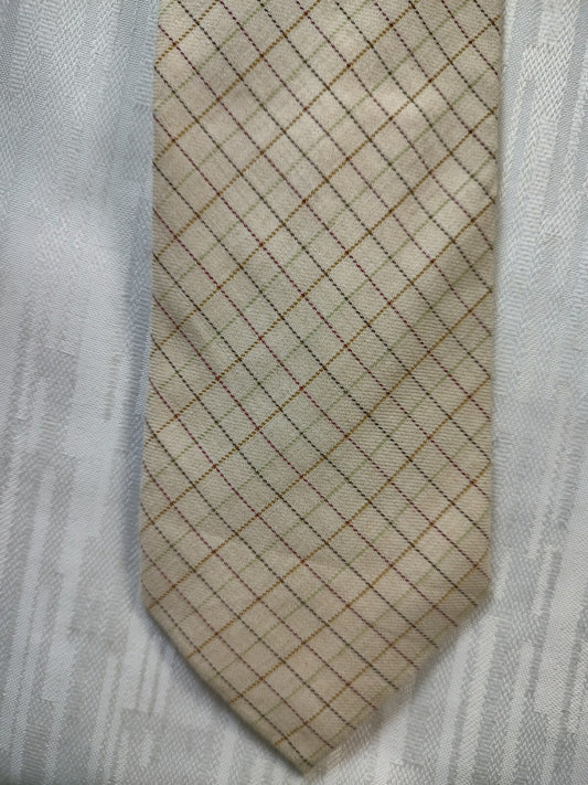 FUSARO NAPOLI CASHMERE COTONE TIE CRAVATTA NECKTIE ITALY CLASSIC SELF TIPPED