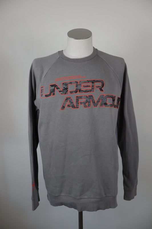 UNDER ARMOUR FELPA MAGLIA COTONE UOMO Tg M MAN COTTON JACKET SWEATSHIRT VINTAGE