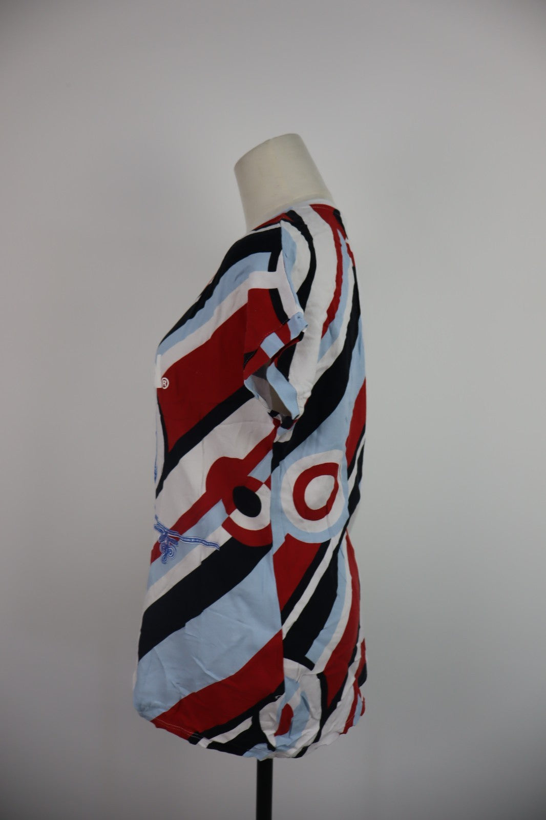 DESIGUAL MAGLIA DONNA TG. M WOMAN CASUAL VINTAGE T-SHIRT  TOP CANOTTA COTONE