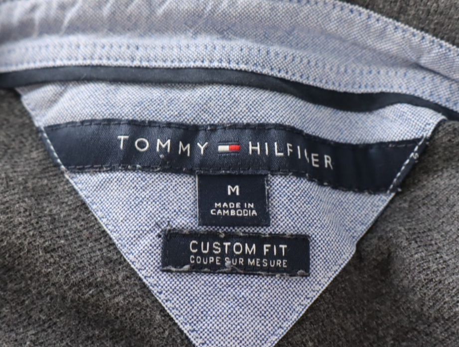 TOMMY HILFIGER MAGLIA POLO UOMO TG. M MAN T-SHIRT CASUAL VINTAGE COTONE COTTON