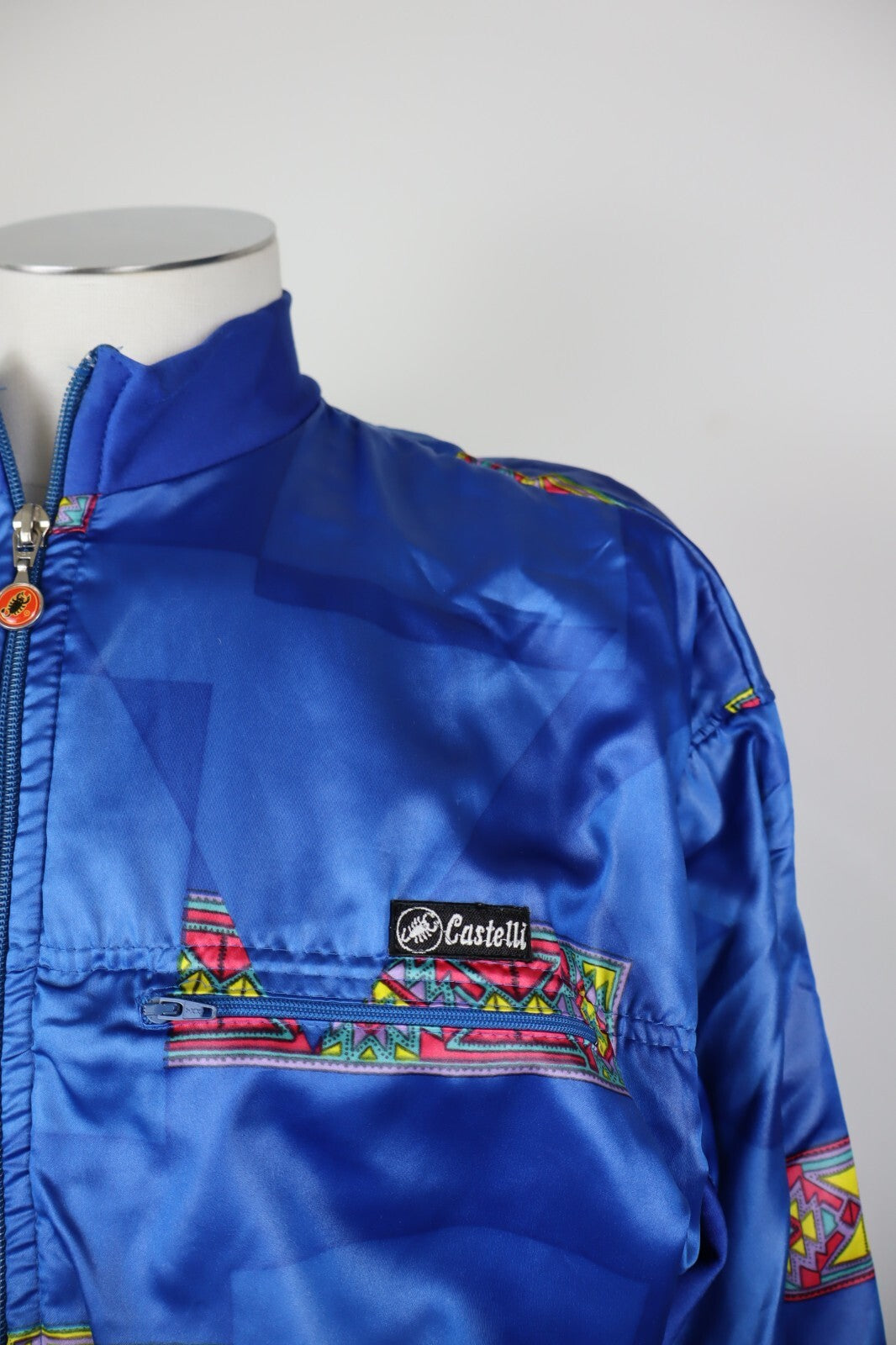 CASTELLI MAGLIA CICLISMO GIACCA CYCLING UOMO TG 7 VII MAN SHIRT SPORT VINTAGE