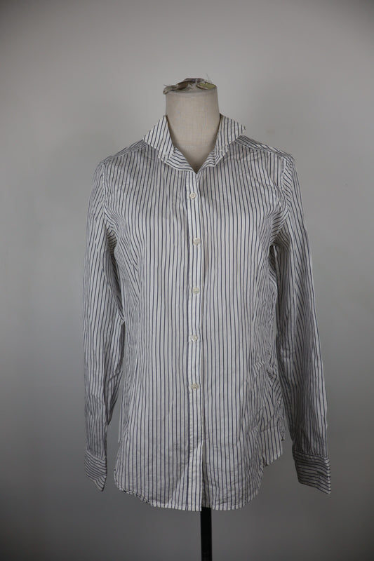 MAX MARA CAMICIA DONNA TG. 46 WOMAN SHIRT CASUAL VINTAGE COTONE COTTON LOGO