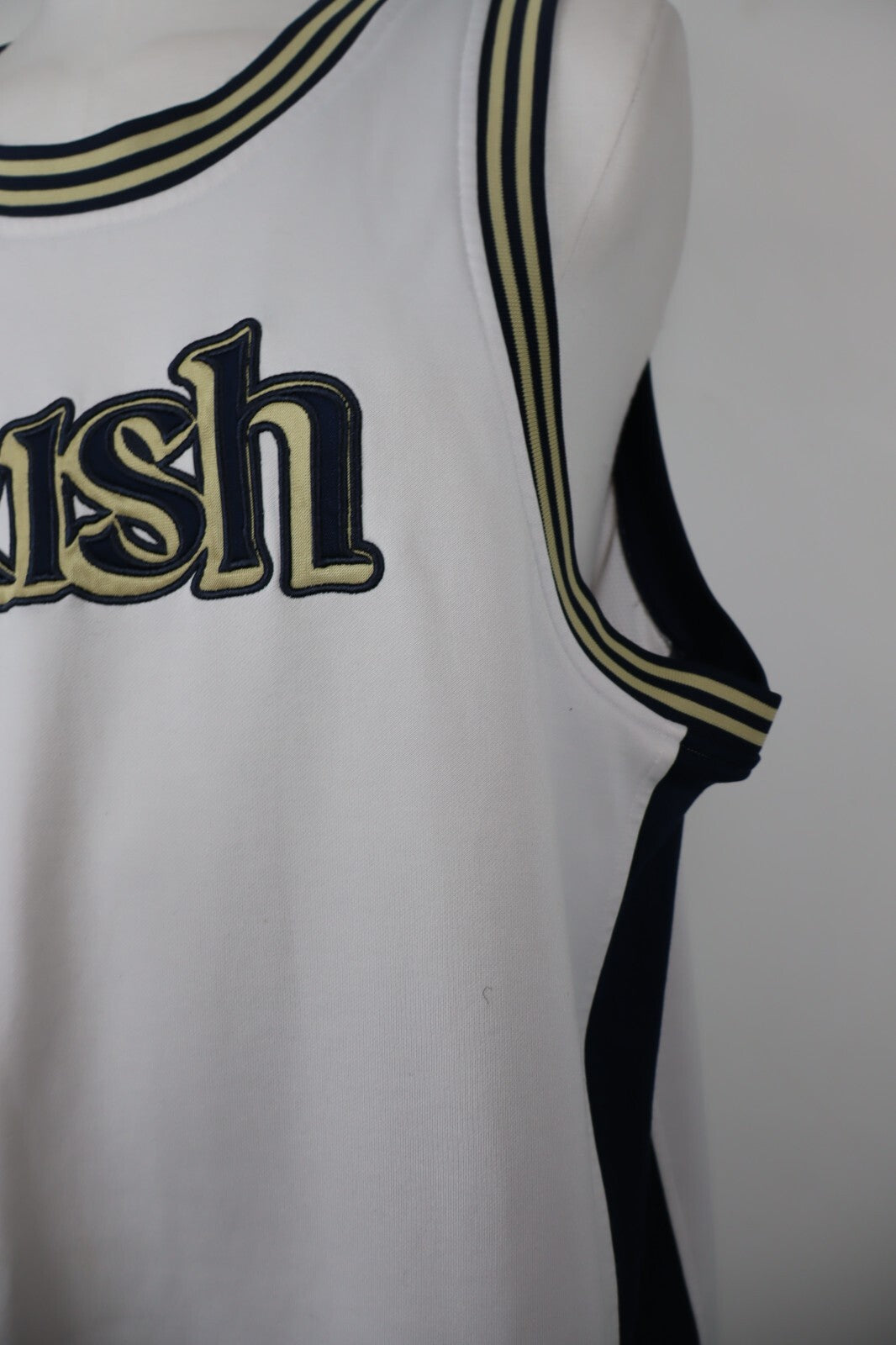 ADIDAS MAGLIA CANOTTA BASKET IRISH NOTRE DAME UOMO Tg XL TRIKOT MAN JERSEY