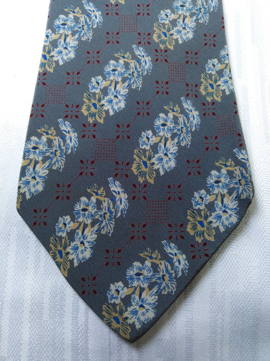 EMANUEL UNGARO 100% SILK TIE SETA CRAVATTA NECKTIE MADE IN ITALY
