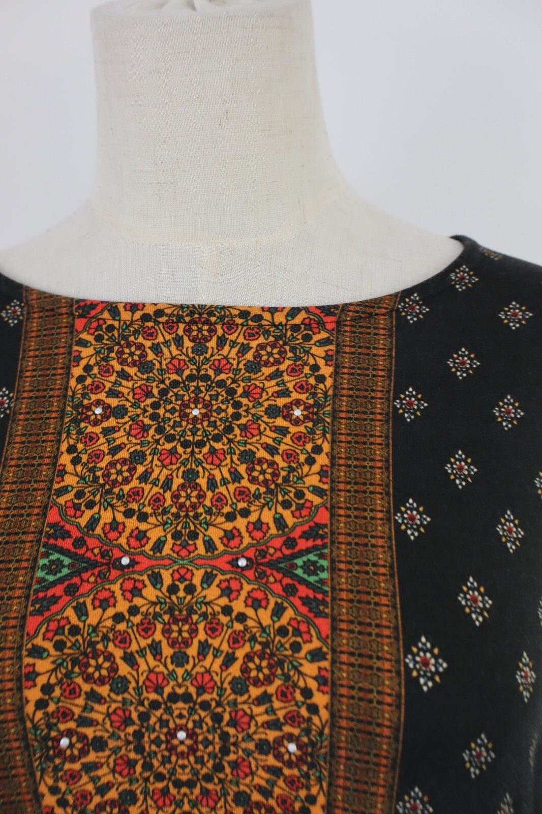 DESIGUAL VESTITO DONNA TG. L WOMAN CASUAL VINTAGE DRESS ITALIA VISCOSA