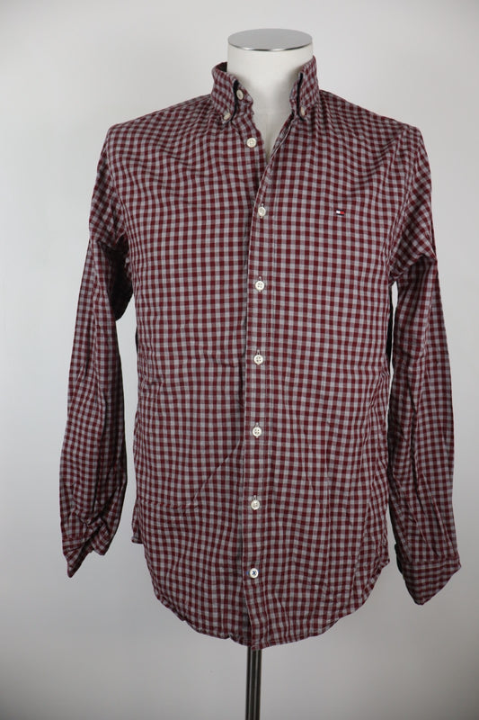 TOMMY HILFIGER CAMICIA UOMO COTONE TG. S MAN CASUAL VINTAGE SHIRT COTTON LOGO