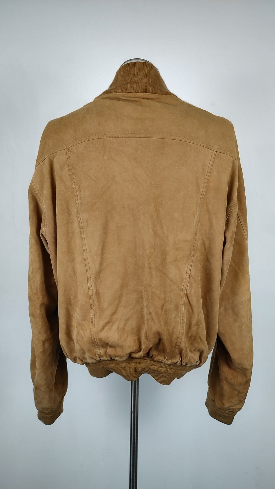 BOMB BOOGIE GIUBBINO UOMO PELLE Tg XL MAN LEATHER JACKET CAMOSCIO VINTAGE