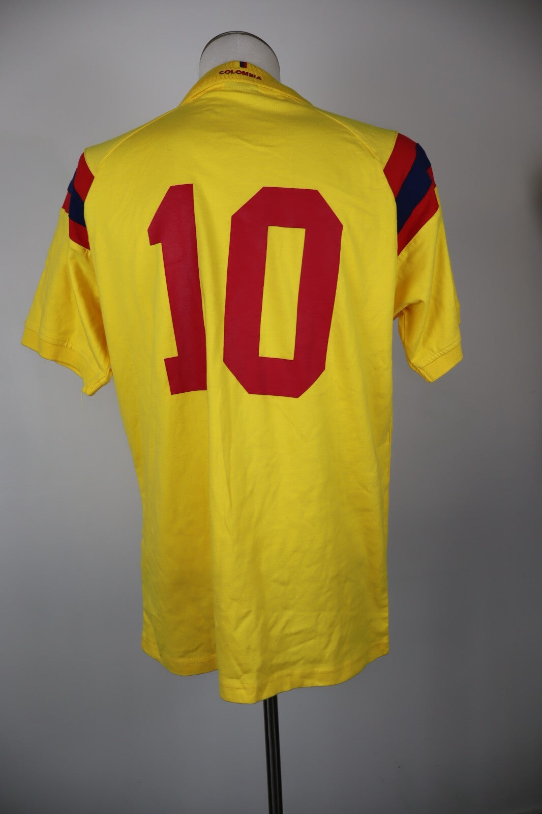 DIADORA COLOMBIA N 10 MAGLIA CALCIO TRIKOT UOMO L SOCCER JERSEY VINTAGE