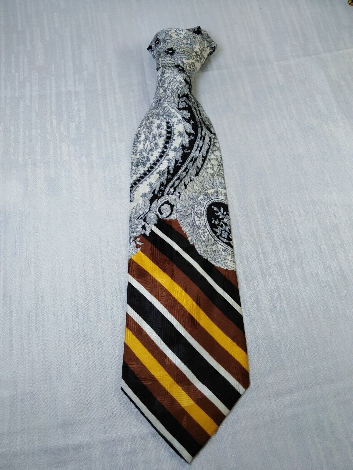 DANIEL UOMO 100%  SILK TIE SETA CRAVATTA NECKTIE MADE IN ITALY VINTAGE