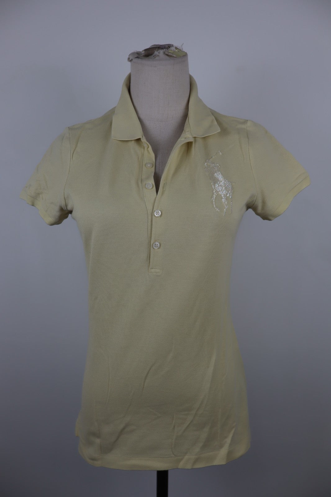 RALPH LAUREN POLO DONNA MAGLIA COTONE TG M WOMAN SHIRT CASUAL VINTAGE BIG LOGO