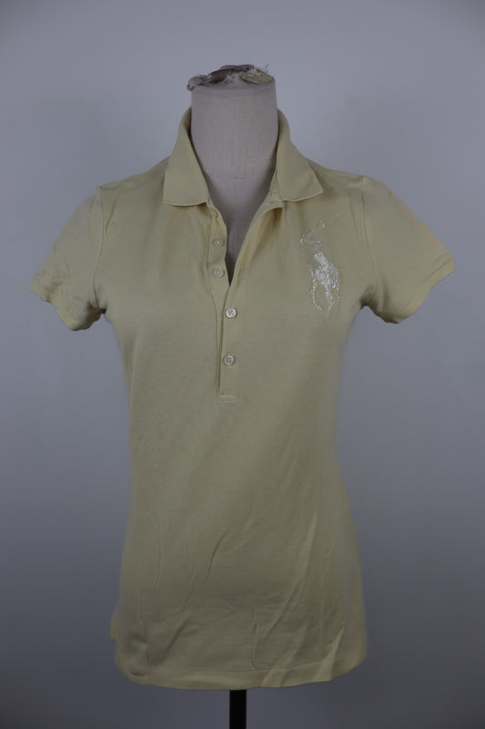 RALPH LAUREN POLO DONNA MAGLIA COTONE TG M WOMAN SHIRT CASUAL VINTAGE BIG LOGO