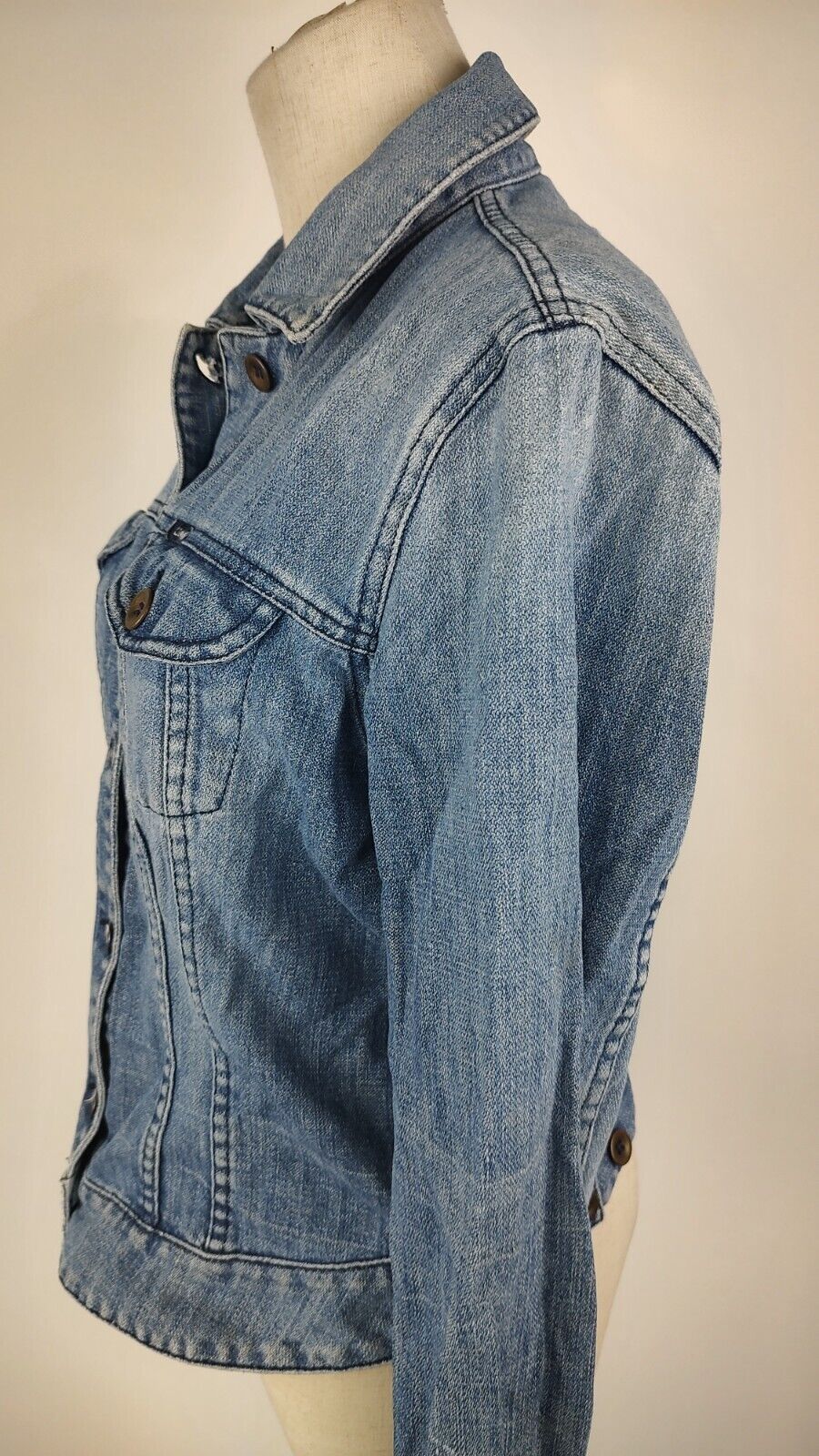 GAS GIACCA DONNA COTONE Tg M WOMAN CASUAL VINTAGE JACKET COTTON DENIM