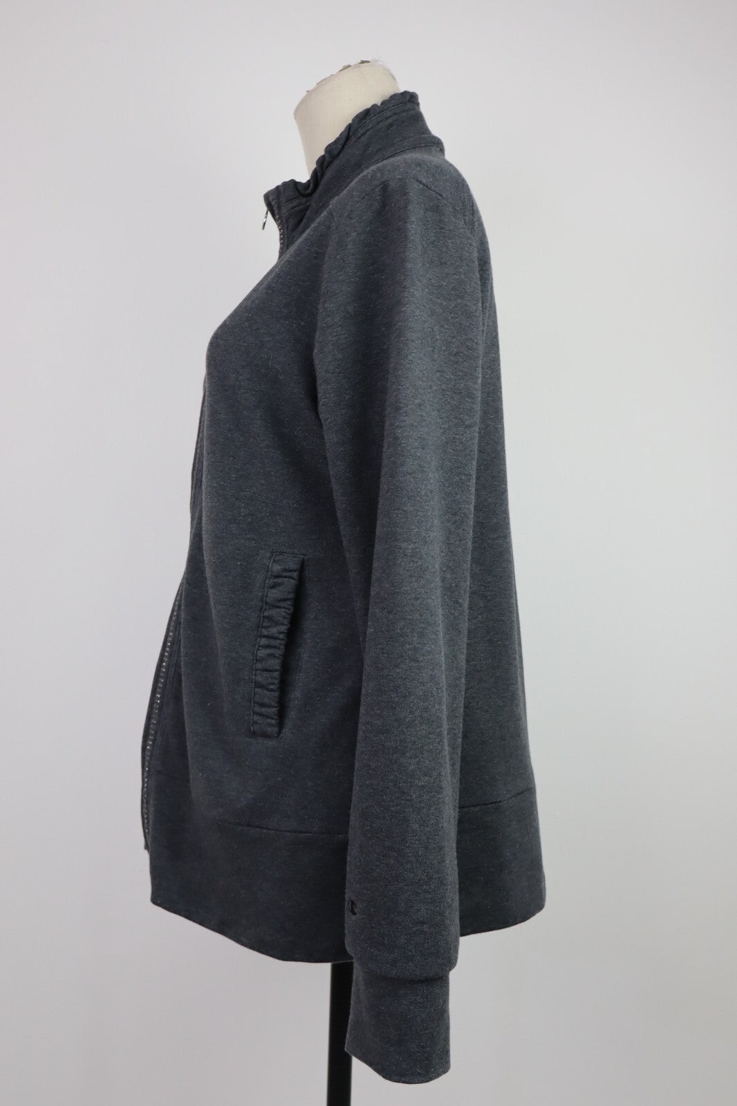 CHAMPION FELPA CON ZIP DONNA Tg M WOMEN CASUAL VINTAGE SPORT SWEATSHIRT