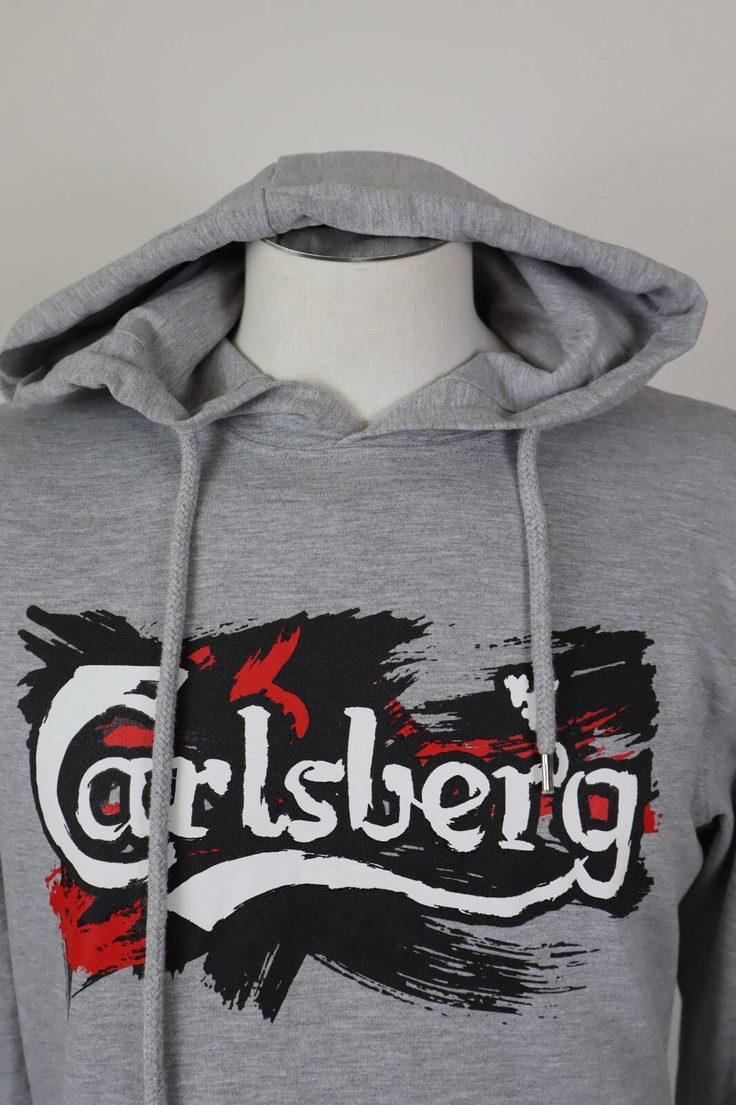 CARLSBERG FELPA CON CAPPUCCIO UOMO Tg M SPORT MAN SWEATSHIRT CASUAL VINTAGE