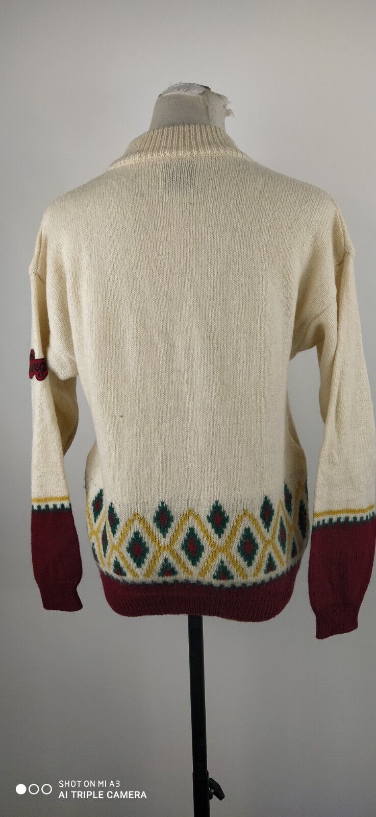 WRANGLER MAGLIONE LANA WOOL DONNA Tg. 2XL WOMAN CASUAL SWEATER VINTAGE