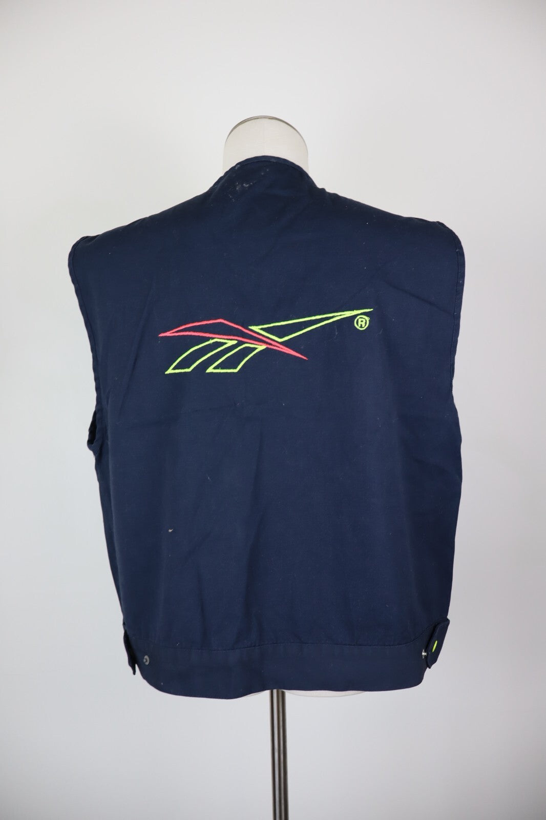 REEBOK GIUBBINO SMANICATO GILET UOMO TG XL MAN CASUAL VINTAGE JACKET